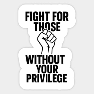 White Privilege Sticker